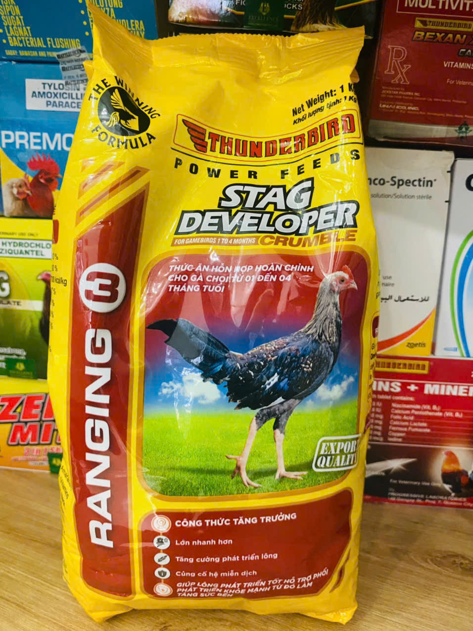 Cám gà đá Stag Developer 1+ dùng vào giai đoạn 1 -3 tháng tuổi